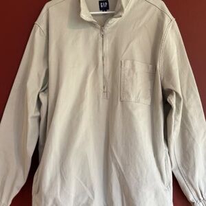 GAP KHAKI DENIM PULLOVER/JACKET